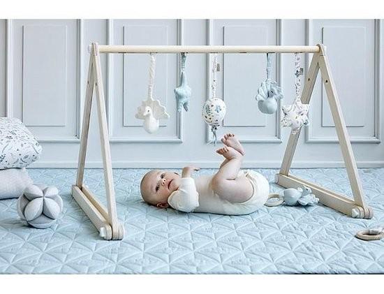 Play Gym Toy, Peacock w/ bell - OCS17 Creme White