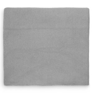 Deken wieg 75x100 Basic knit stone grey