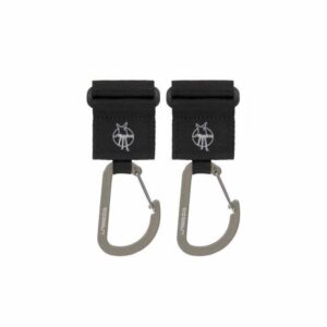 Casual Stroller Hooks with Carabiner 2 pack black/olive