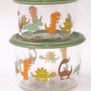 Sugarbooger Good Lunch snack containers (set of 2) Dino