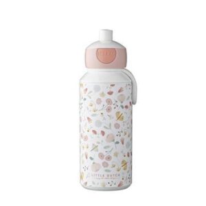 drinkfles pop-up campus 400 ml - flowers and butterflies