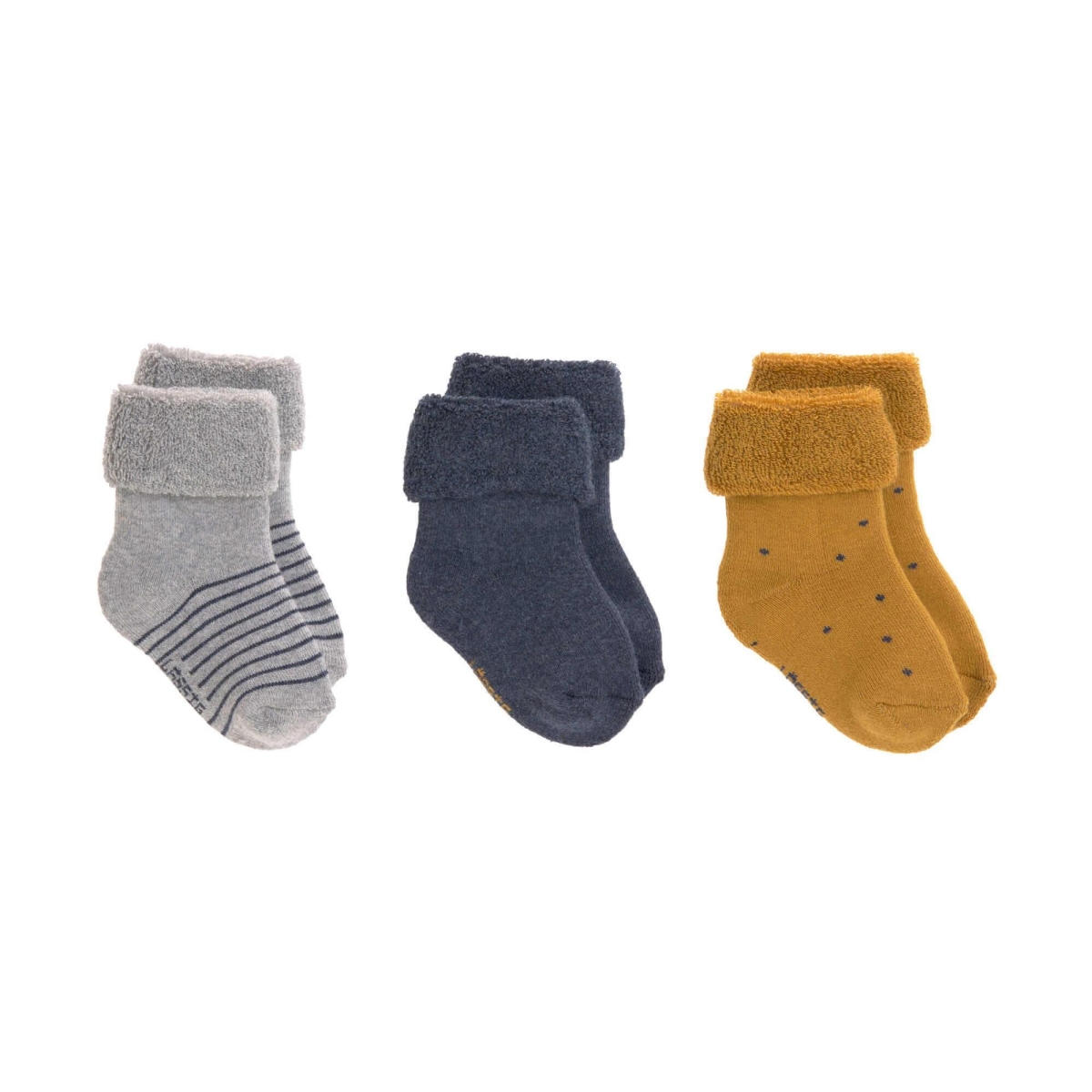 Newborn sokken 3stuks blauw maatje: 15-18