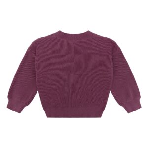Knitted Cardigan - Berry Mauve