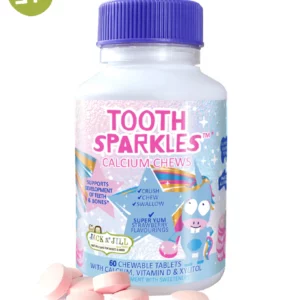 Jack 'n Jill Tooth Sparkles Strawberry. 60 Tablets