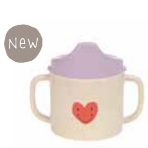 Sippy Cup - Lavender heart